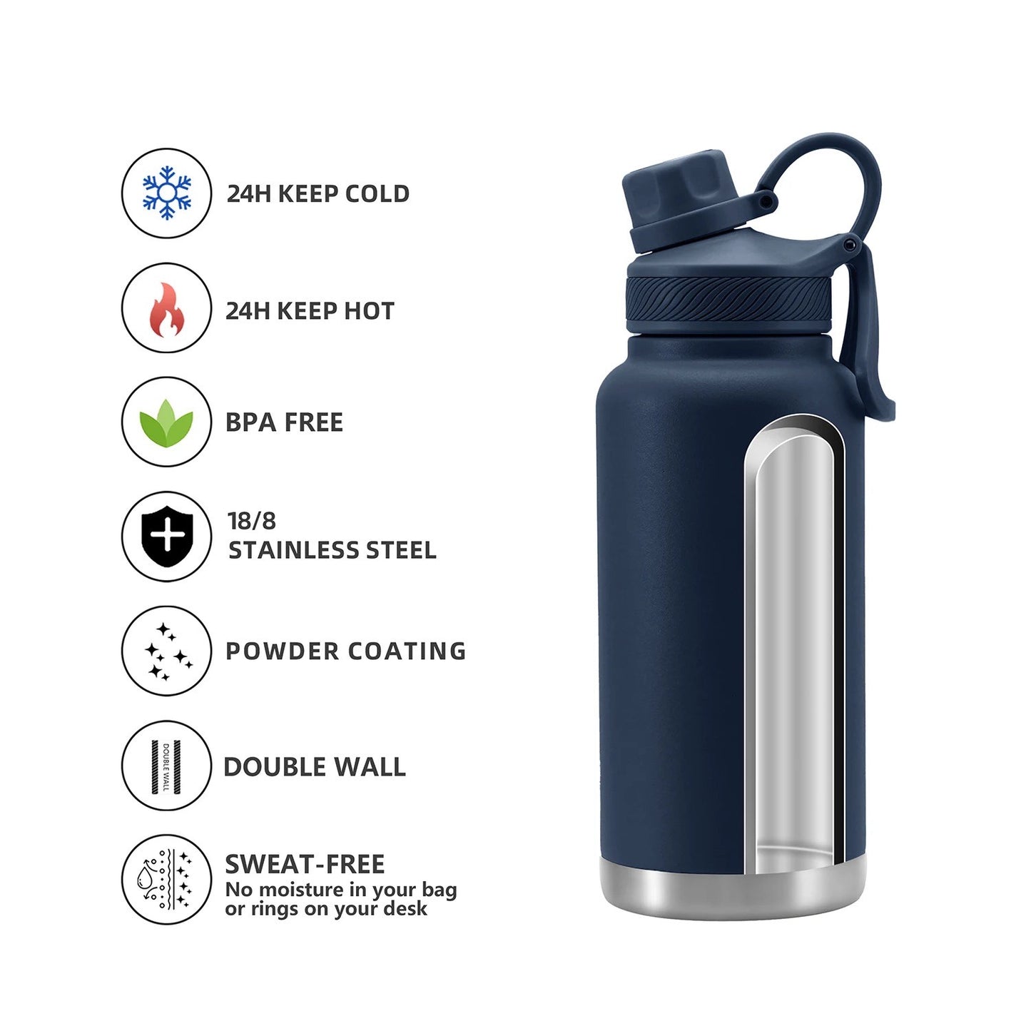 Stainless Steel Water Bottle (32oz)