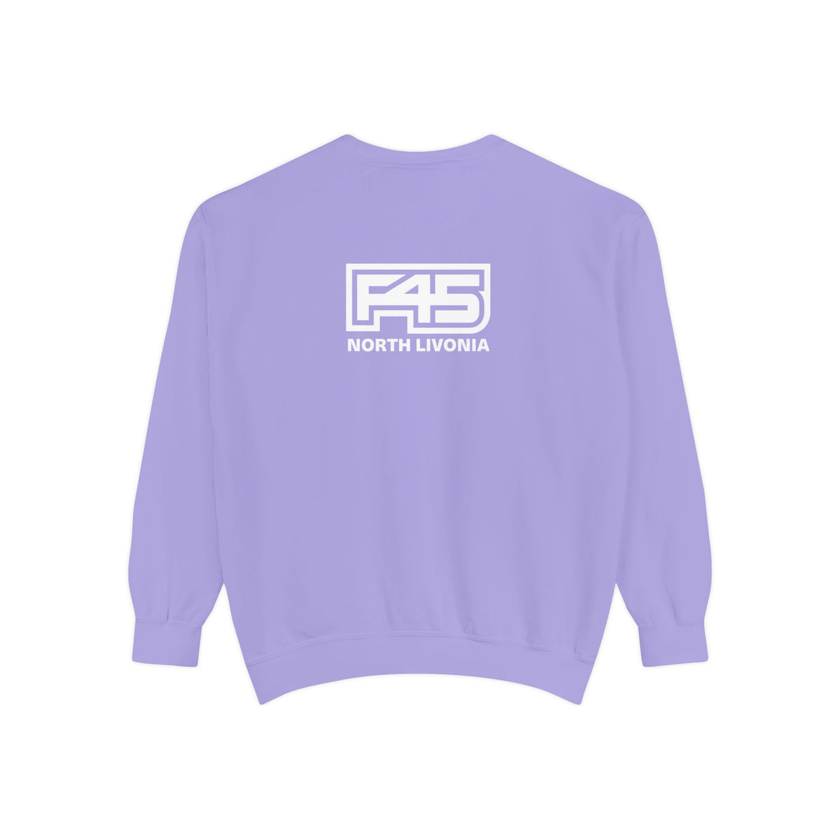 F45 North Livonia - Unisex Sweatshirt — Garment-Dyed Coral Crewneck