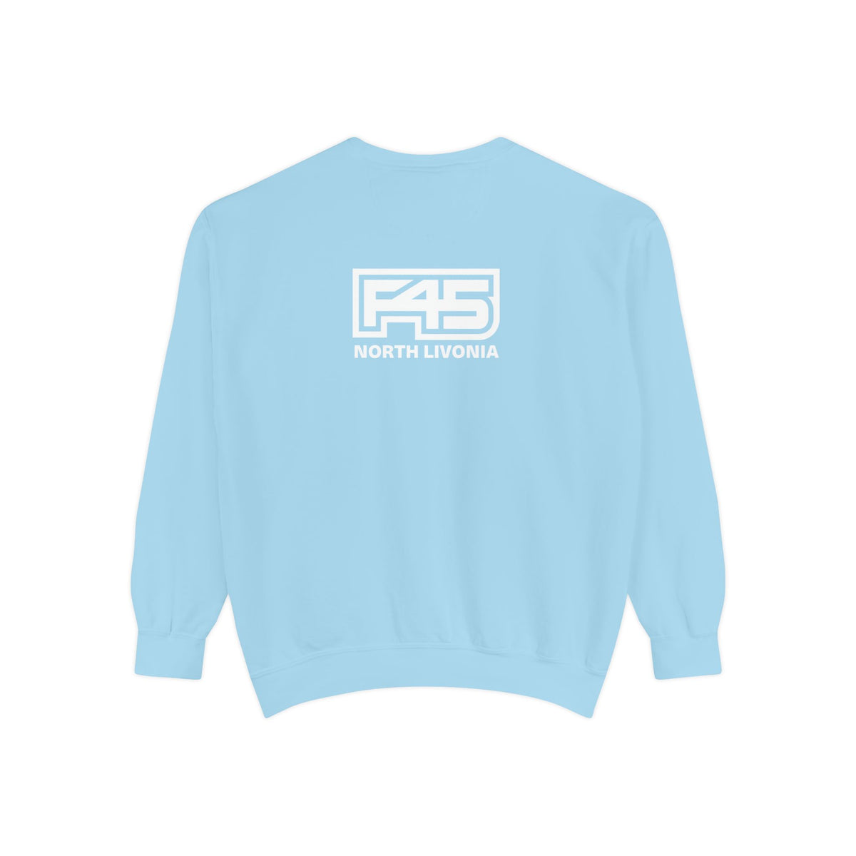 F45 North Livonia - Unisex Sweatshirt — Garment-Dyed Coral Crewneck