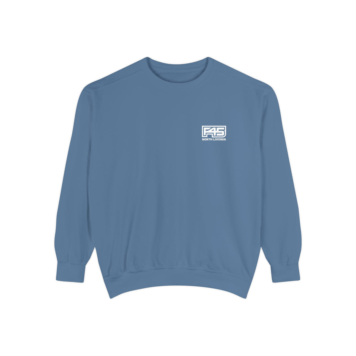 F45 North Livonia - Unisex Sweatshirt — Garment-Dyed Coral Crewneck