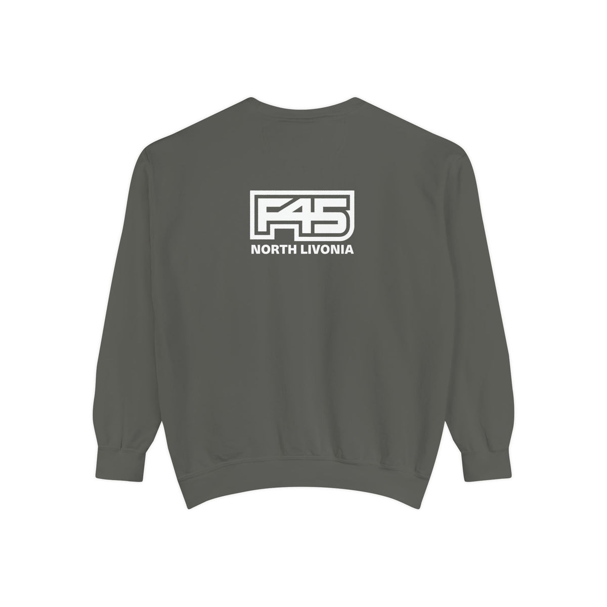 F45 North Livonia - Unisex Sweatshirt — Garment-Dyed Coral Crewneck