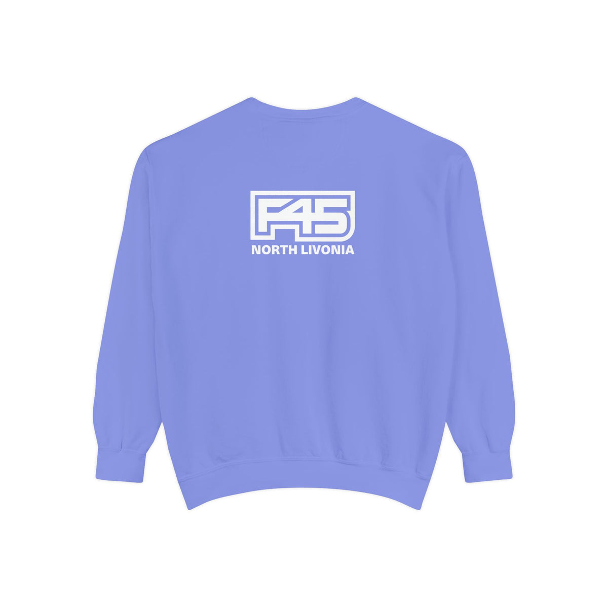 F45 North Livonia - Unisex Sweatshirt — Garment-Dyed Coral Crewneck