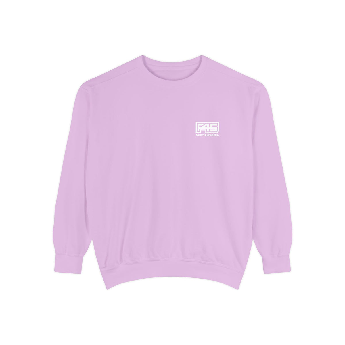 F45 North Livonia - Unisex Sweatshirt — Garment-Dyed Coral Crewneck