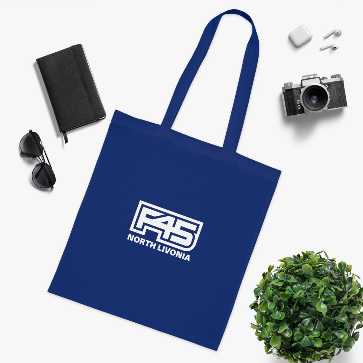 F45 North Livonia Logo Cotton Tote Bag