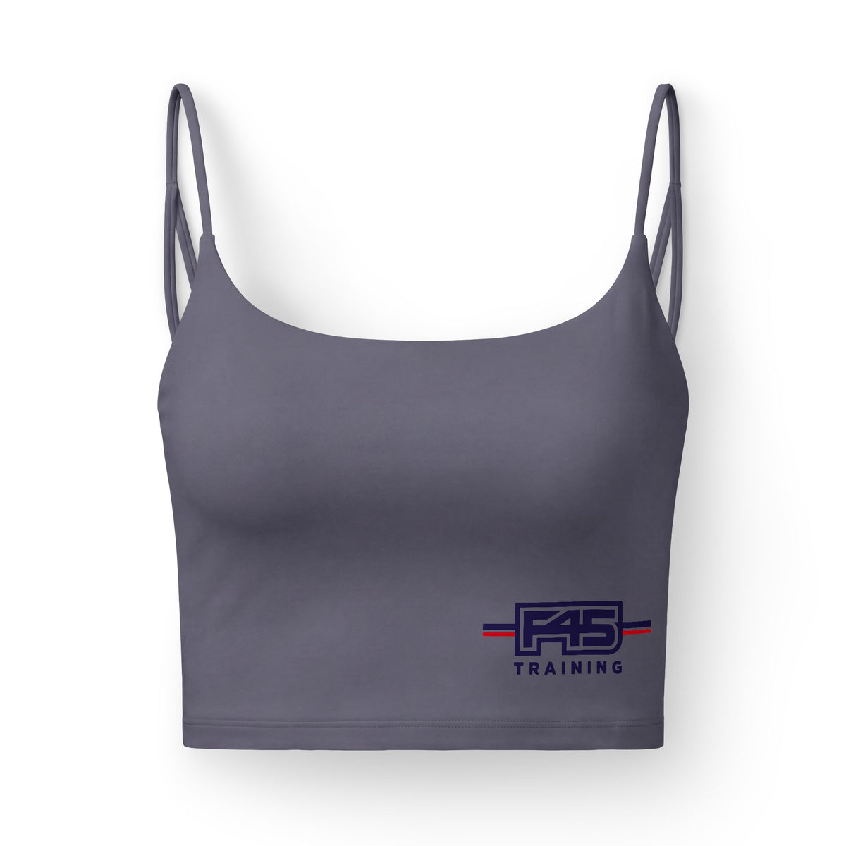 Luxe Women's Crop Bra — F45 Training Logo Athletic Sports Bra
