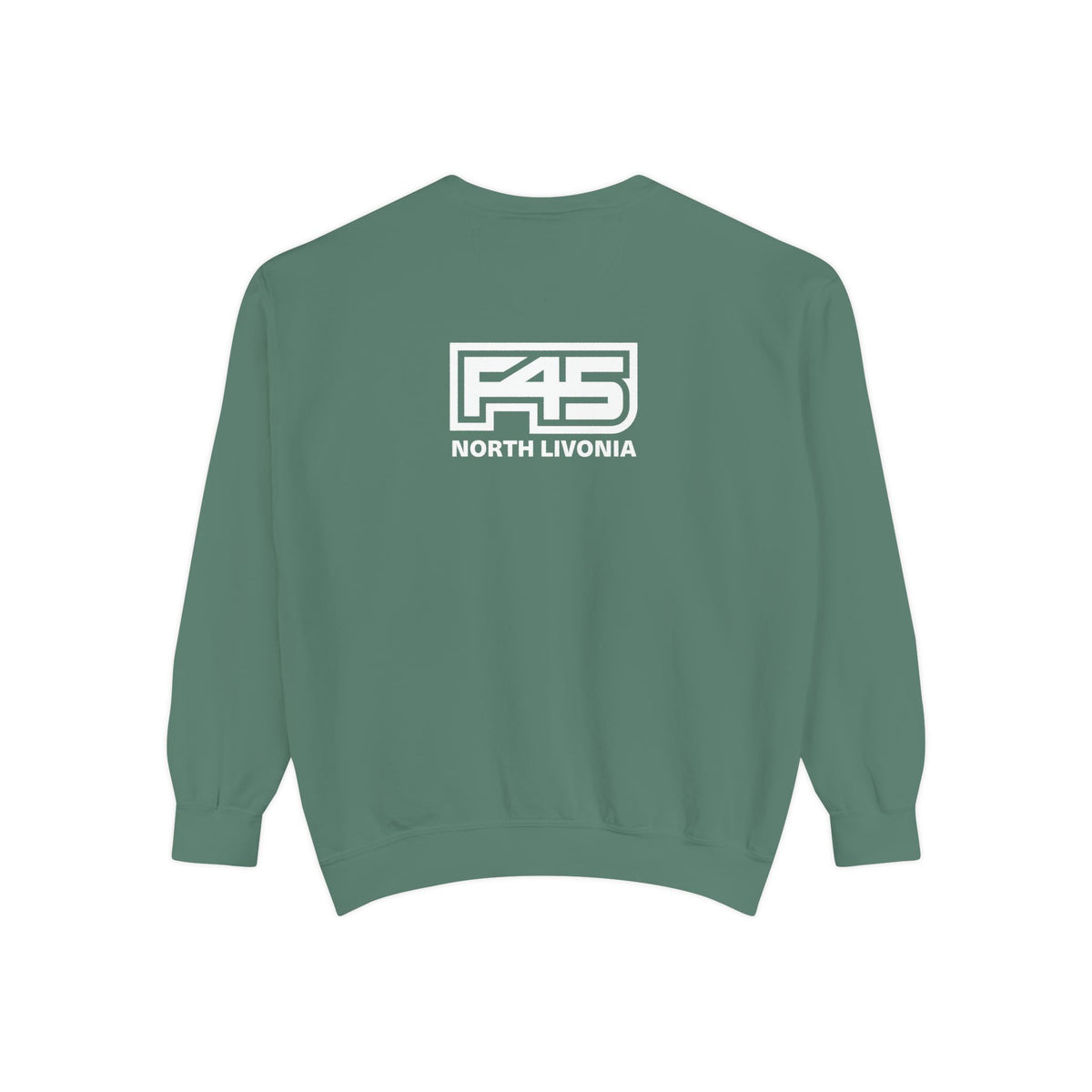 F45 North Livonia - Unisex Sweatshirt — Garment-Dyed Coral Crewneck