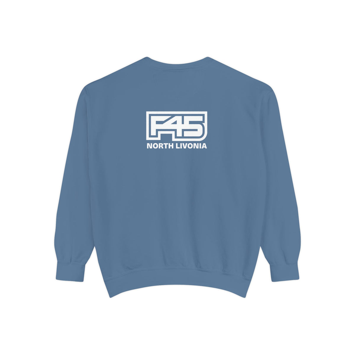 F45 North Livonia - Unisex Sweatshirt — Garment-Dyed Coral Crewneck