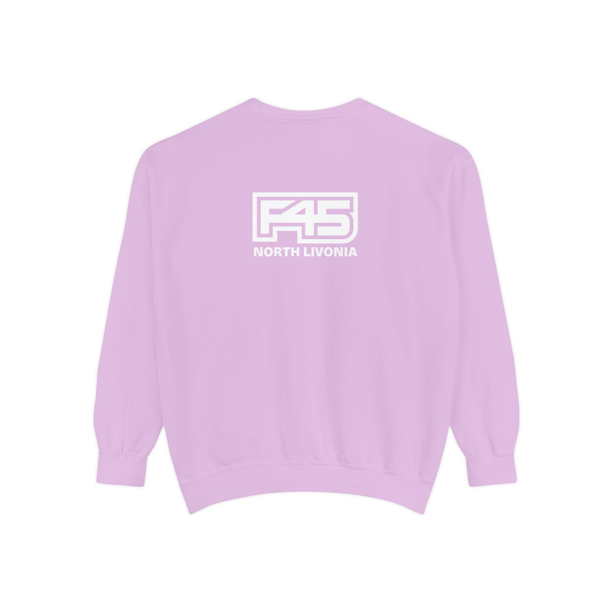 F45 North Livonia - Unisex Sweatshirt — Garment-Dyed Coral Crewneck